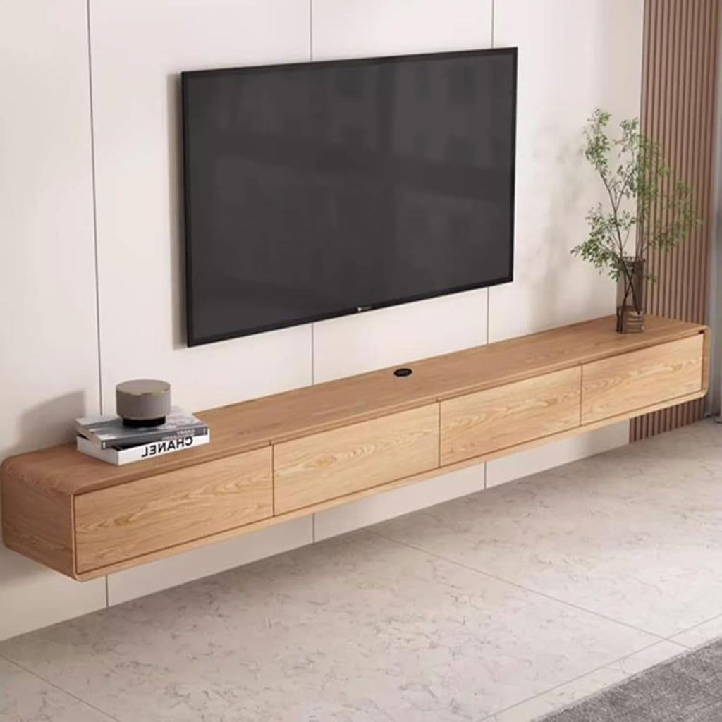 Wall Mounted TV Cabinet Wall Shelf Floating TV Shelf TV Stands Router Set top Box CD DVD Players Toy Storage Shelf with Drawer Multimedia Organiser Audio-Visual Equipment Shelves Wall Cabinet