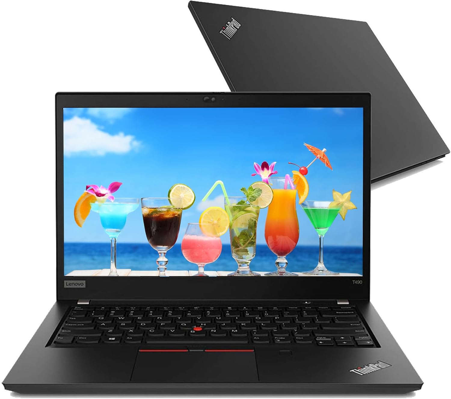 Lenovo ThinkPad T490 Laptop Computer, 14' FHD Notebook PC, Intel Core i7-8665U up to 4.8GHz, 16 GB RAM, 256 GB SSD, Thunderbolt3, Type-C 1080p Windows 11 Pro (Renewed)