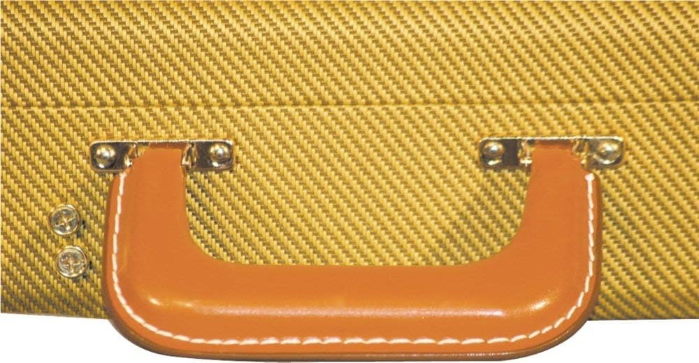 Gator Cases Deluxe Wood Case for Standard Electric Guitars, Fits Fender Stratocaster/Telecaster, Tweed (GW-ELECTRIC-TW)