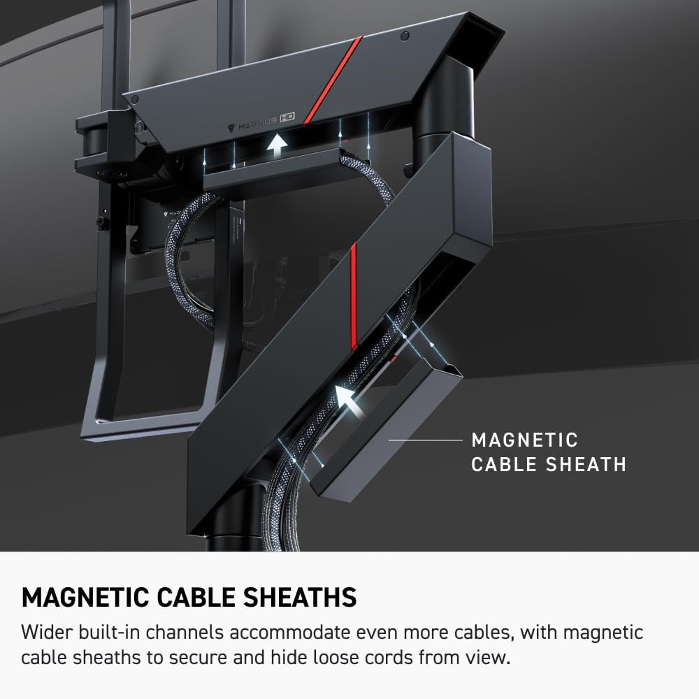 Secretlab Magnus Monitor Arm (Heavy Duty Edition) - Designed for Ultrawide Monitors - Up to 57 inches, 18 to 35lbs - Includes Heavy-Duty tilt Pivot