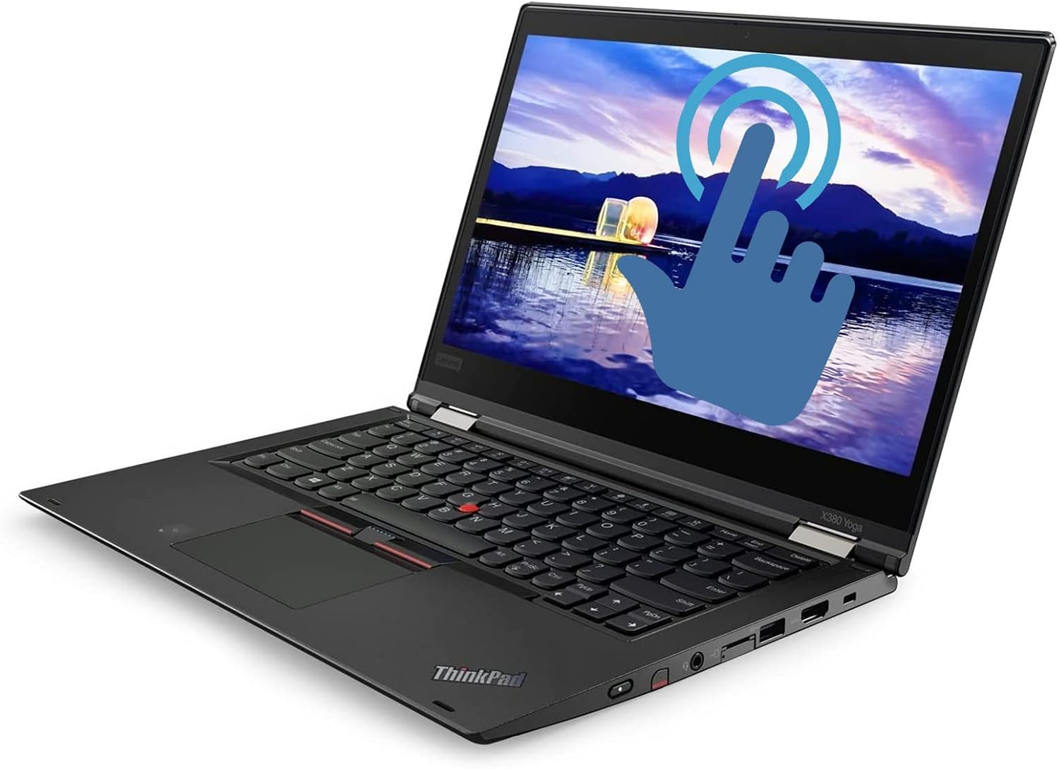 LENOVO ThinkPad X380 Yoga 13.3' FHD, Core i5-8350U 1.7GHz, 8GB RAM, 256GB Solid State Drive, Windows 11 Pro 64Bit, CAM, Touch, (Renewed)