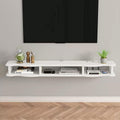 Floating TV Stand, Wall Mounted TV Shelf Ntertainment Media Center TV Unit Audio and Video Equipment Rack for Media Room Gaming Room and Home, for 32-75in TVs (Size : 160x24x16cm/63x9x6in)