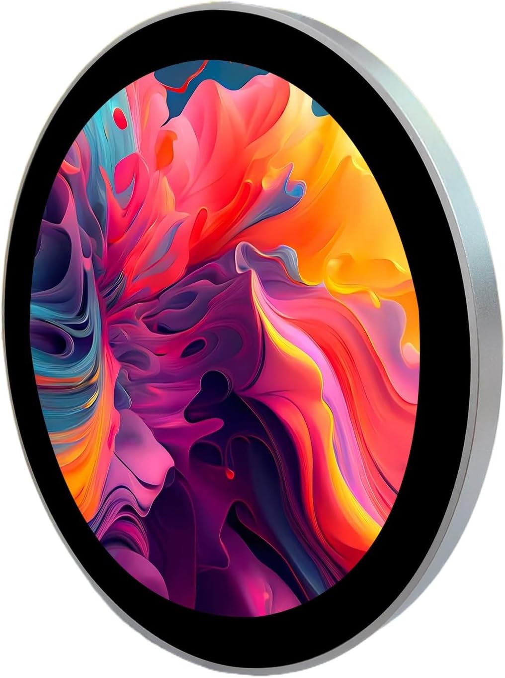 VSDISPLAY 5 Inch Round Touch Display Monitor 1080x1080 Resolution 400Nits IPS LCD Screen Supports Mini H Video Input