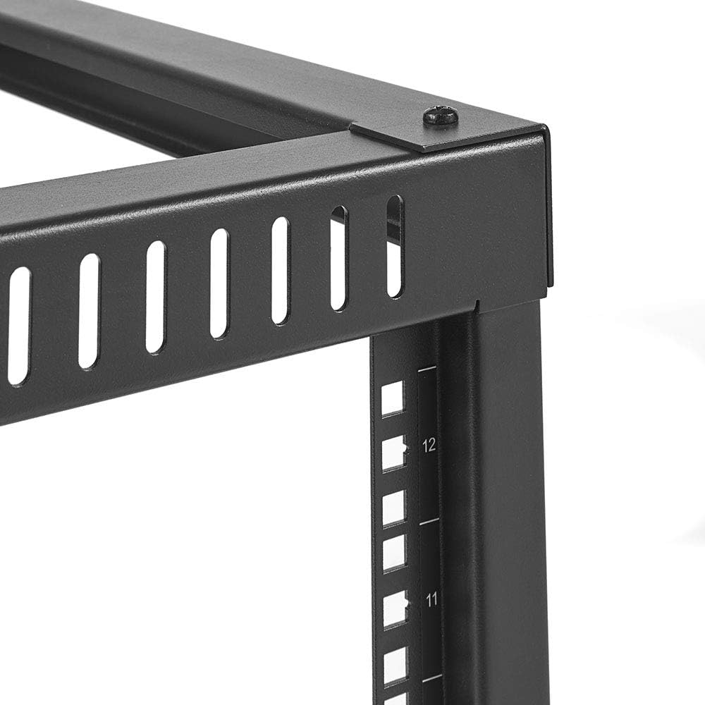 NavePoint 9U Side Load Wall Mount Network Rack, 22-Inch Depth, Wall Mount Equipment, Easy Rear Access to Equipment, Flexible Cable Management, Steel, Assembly and Mounting Hardware Included.