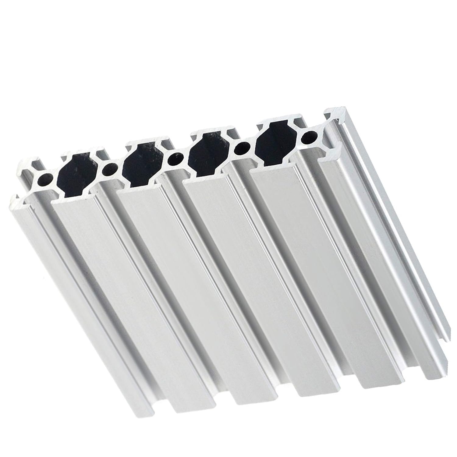 1PC 20100 Steel Profile Extrusion 100-800mm Long European Standard Anodized Linear Guide DIY CNC 3D Printer Table Stainless Steel (Size : 700MM)
