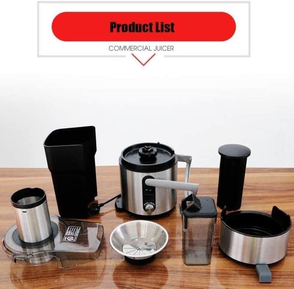 5 Speed Centrifugal Juicer for Fruits and Vegs Big Mouth Feed Chute Easy To Clean Stainless Steel Knife Net Anti-drip BPA Free