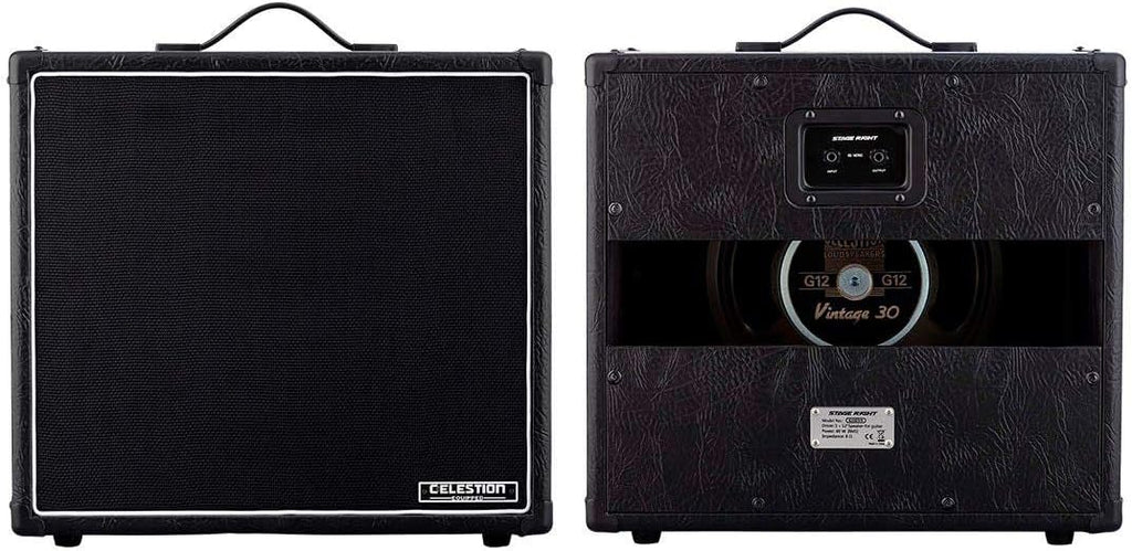 Monoprice 1x12 Guitar Speaker Cabinet With Celestion Vintage 30, Designed to Match to our 30-Watt Stage Right Head - Stage Right Series