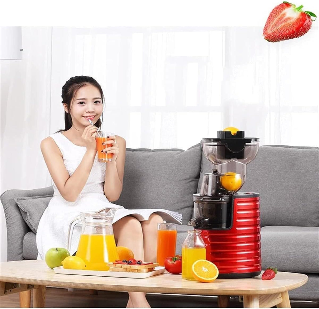 Juicer Machine, Fully Automatic Orange Juice Squeezer, Slow Masticating Juicer for Smoothies & Soy Milk, Easy to Clean, Household Desktop Blender