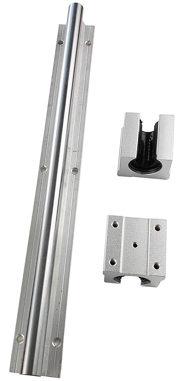 TEN-HIGH SBR30 1100mm Linear Guide Rail Linear Motion Slide Rails, for CNC Machine and 3D Printer, 1pcs Rail + 2pcs SBR30UU Blocks Bearing