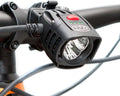 NiteRider Pro 2200 Race Front Bike Light – 2200 Lumen Rechargeable (4-Cell) MTB Headlight – 7 Modes w/Fuel Gauge Helmet & Handlebar Mount IP64 Dust, Impact, Waterproof 25hr Runtime Night Riding