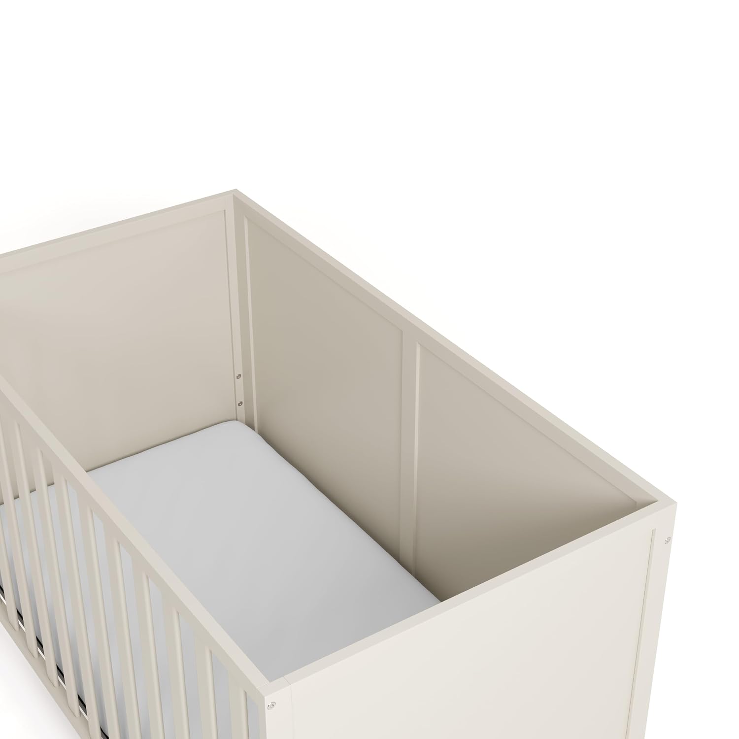 Graco Theo 3-in-1 Convertible Baby Crib - GREENGUARD Gold Certified, Converts to Toddler Bed & Daybed, Fits Standard Full-Size Baby Crib Mattress, 4 Adjustable Mattress Heights (Frosted Oat)