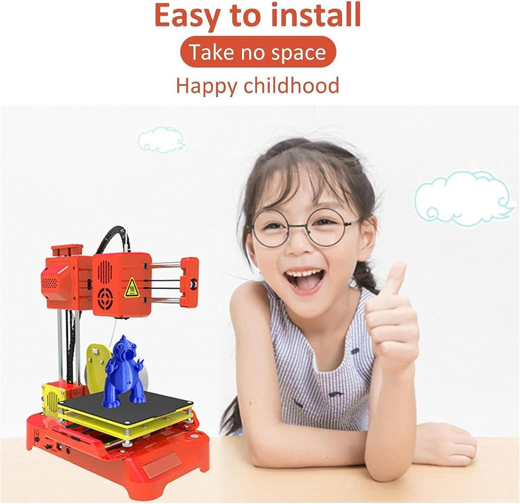 3D Printer for Kids, 3D Printer for Beginners with Removable Magnetic Printing Base, 100 * 100 * 100mm Printing Size