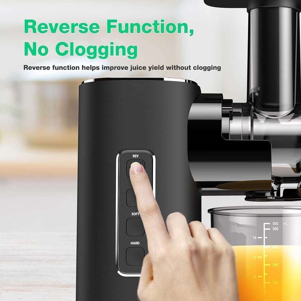 Easy to Clean Fruit and Vegetable Juice Extractor - Anti-Drip & Anti-Slip Function Whole and Juicers