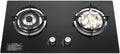 Dual Burner Gas Stove 5.2KW & 4.2KW - Professional Cooking with Flame Failure Protection & Tempered Glass Top for Home Cooks, Countertop/Embedded Installation