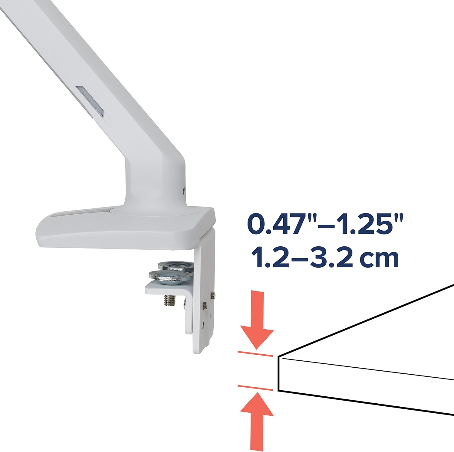 Ergotron – MXV Single Monitor Arm, VESA Desk Mount – for Monitors Up to 34 Inches, 7 to 20 lbs – White