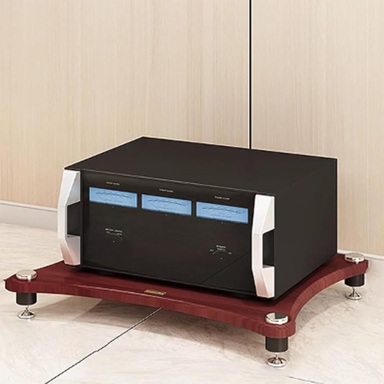1/2/3/4 Tier Hifi Stand, AV Media Stand, Audio Storage Rack, Audio Rack Stand, Stackable Equipment Rack, Audio Rack Tower Heavy Duty for Audio Equipment, AV Component Media Stand for Home Office