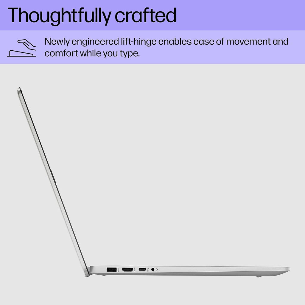 HP 17 inch Laptop, HD+ Display, 12th Generation Intel Core i5-1235U, 8 GB RAM, 512 GB SSD, Intel Iris Xe Graphics, Windows 11 Home, 17-cn2099nr (2023)