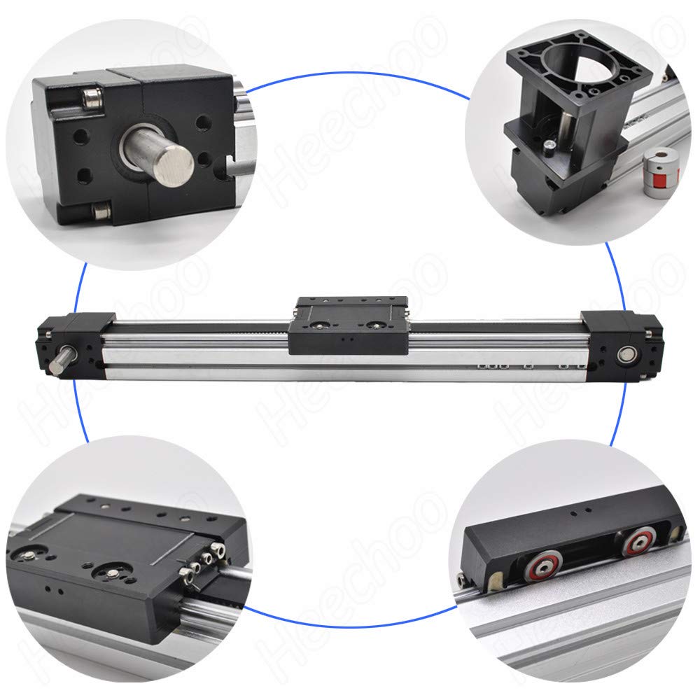 High Speed 800 MM 32 INCH Stroke Belt Drive Linear Guide Rail Motion Slide Actuator Module for CNC Linear Position Kit
