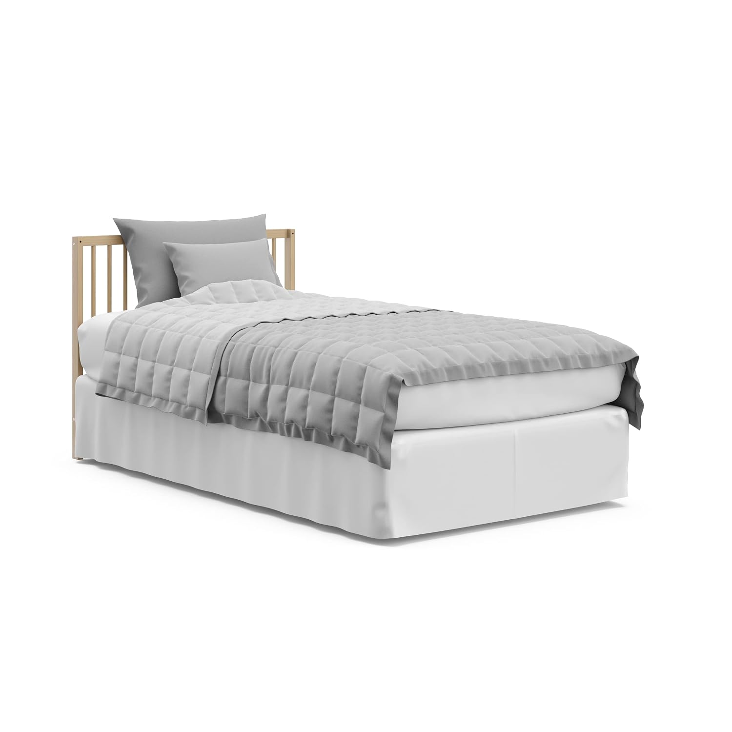 Graco Teddi 4-in-1 Convertible Mini Crib with Bonus Water-Resistant Mattress – GREENGUARD Gold Certified, 2.75-Inch Mattress Included, Small Spaces Crib, Easy 30-Minute Assembly (Driftwood)