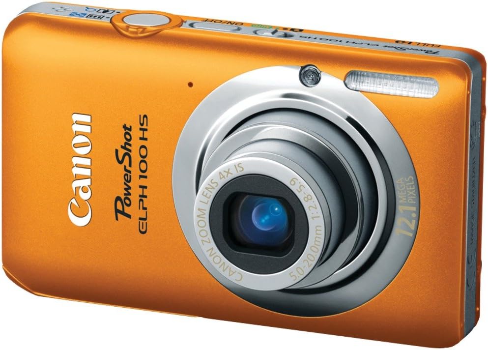 Canon PowerShot ELPH 100 HS 12 MP CMOS Digital Camera with 4X Optical Zoom (Orange)