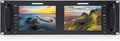 FEELWORLD D71 Plus -H Dual 7' 3RU IPS 1920x1200 Broadcast LCD Rack Mount Monitor with HDMI, AV Input and Output