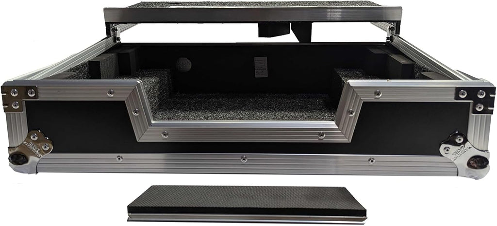 Harmony Cases HCMIXSTREAMPRO Flight Case Compatible with Mixstream Pro Standalone DJ Console with Convenient Cable Port & Sticker Strip to Secure Laptop for Maximum Protection