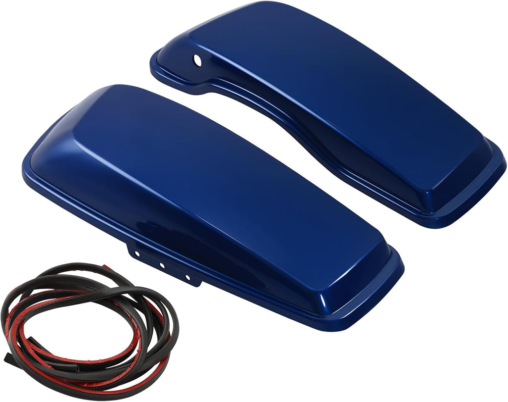HR3 Superior Blue Hard Saddlebag Lids Compatible with 2014-later Harley Touring Road King Road Glide Street Glide Ultra Limited Electra Glide Standard