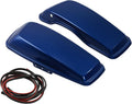 HR3 Superior Blue Hard Saddlebag Lids Compatible with 2014-later Harley Touring Road King Road Glide Street Glide Ultra Limited Electra Glide Standard