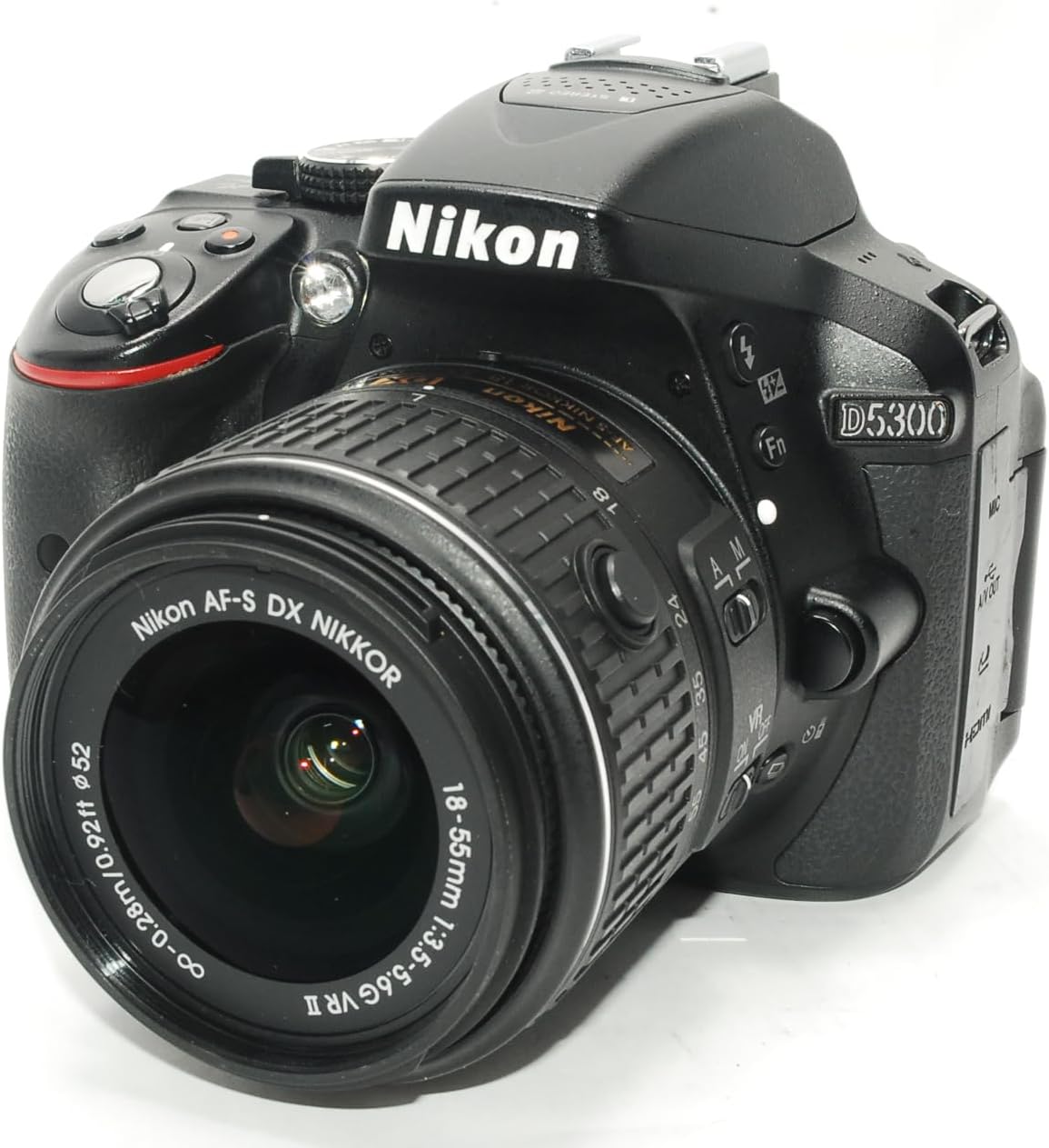 Nikon D5300 24.2 MP CMOS Digital SLR Camera with 18-55mm f/3.5-5.6G ED VR II Auto Focus-S DX NIKKOR Zoom Lens - International Version (No Warranty)