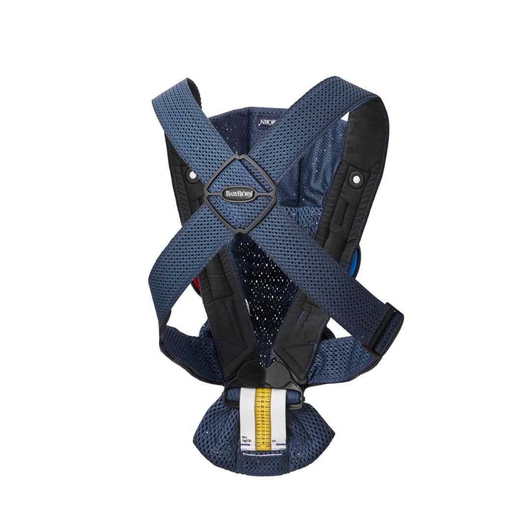 BabyBjörn Baby Carrier Mini,Navy Blue, 3D Mesh | Newborn Carrier (7-15 lbs), Ergonomic, Easy-to-Use