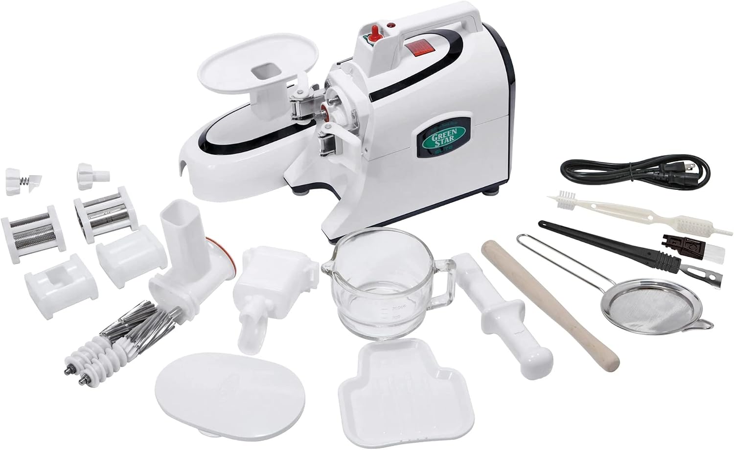 Tribest Greenstar GSE-5000 Elite Twin Gear Cold Press Slow Masticating Juicer (White)
