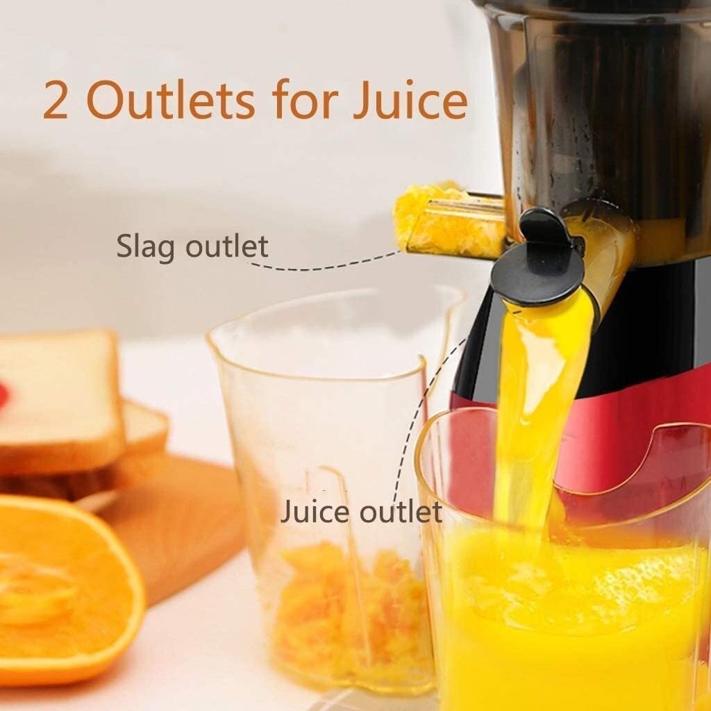 Multifunctional Electric Juicer, Masticating Juicer Extractor, 85% Juice Yield, Easy to Clean, Quiet Motor, Cold Press Juicer for Fruits & Vegetables