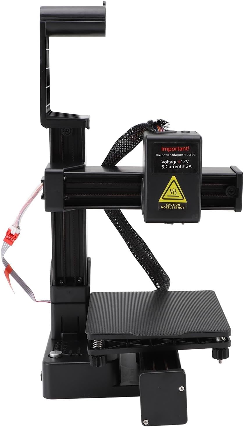 Asixxsix Small 3D Printer, 40mm s 100x100x100mm Print Size Mini 3D Printer, Supports 1.75mm PLA TPU Filament Portable, for Beginners, Craft Enthusiasts (US Plug)
