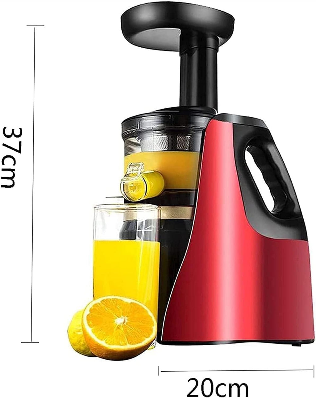 Slow Masticating Juicer, Quiet Motor, Reverse Function, Easy to Clean, 150W, 304 Stainless Steel Filter, High Juice Yield