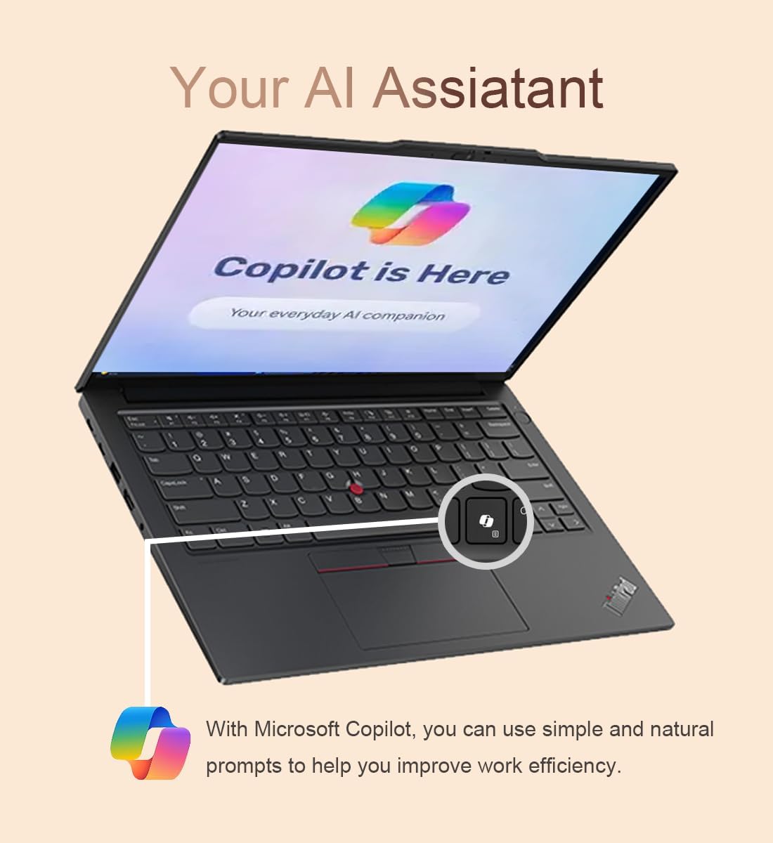 Lenovo ThinkPad E14 Gen 6 Business Laptop (14' FHD+ Anti-Glare, AMD Ryzen 5 7535U, 16GB DDR5 RAM, 512GB SSD, 6-Core (Beats Intel i7-1355U)), Fingerprint, Backlit KB, 1080p Webcam, Wi-Fi 6, Win 11 Pro