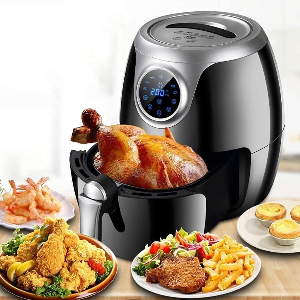 Air Fryer Oven, Airfryer Toaster Oven, Healthy Oil-Free Hot Air Fryer, 1800W Toaster Oven Air Fryer Combo, LED Touch Screen, Black