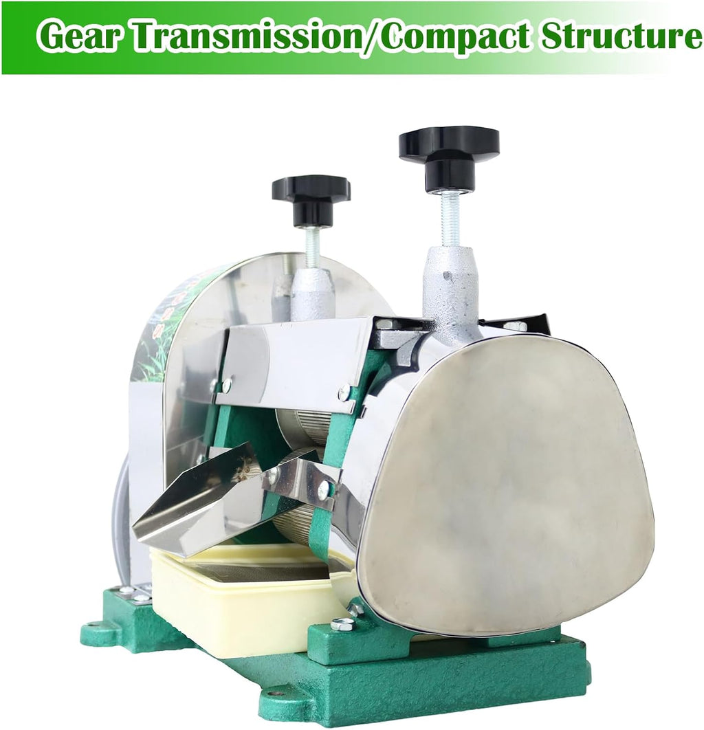 Commercial Manual Sugar Cane Ginger Press Juicer with Knives Wooden Case