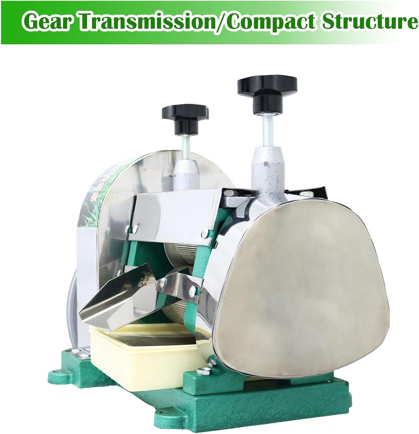 Commercial Manual Sugar Cane Ginger Press Juicer with Knives Wooden Case