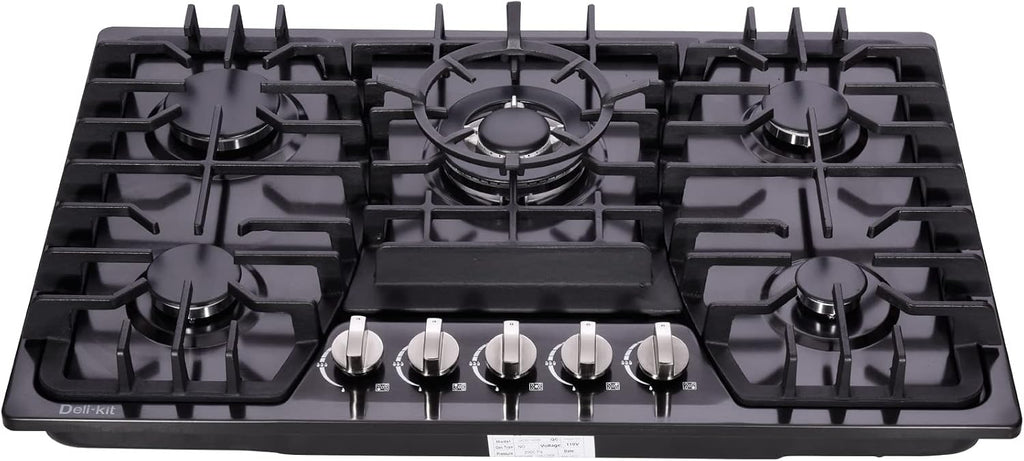 30 Inch Gas Cooktop Dual Fuel Sealed 5 Burners Stainless Steel Gas Cooktop Gas Hob DK257-A03B Gas Cooker