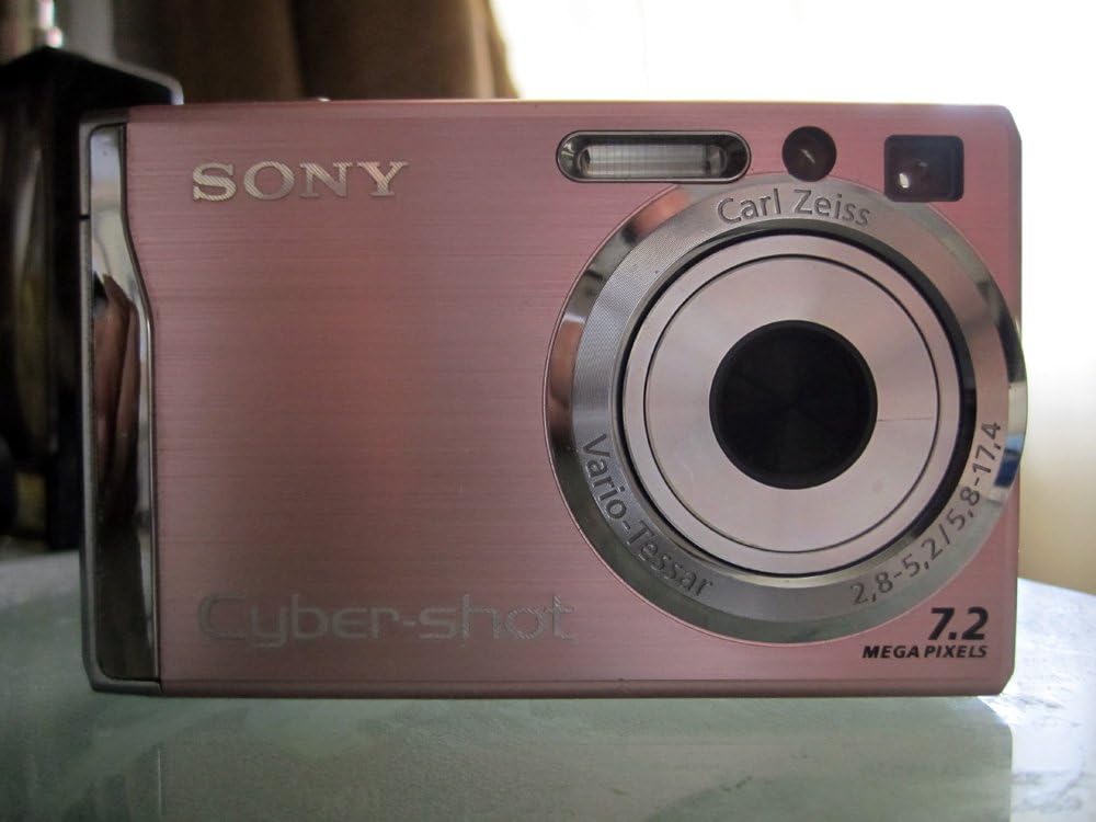 Sony Cybershot DSCW80 7.2MP Digital Camera with 3x Optical Zoom and Super Steady Shot (Pink) (OLD MODEL)