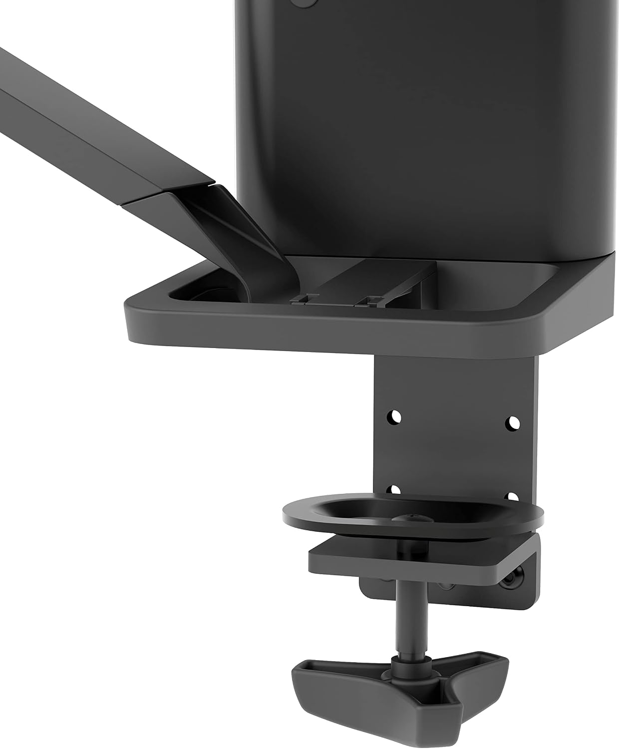 Ergotron – Trace™ Single Monitor Arm, VESA Desk Mount – for Monitors Up to 38 Inches, 6.5 to 21.5 lbs – Matte Black