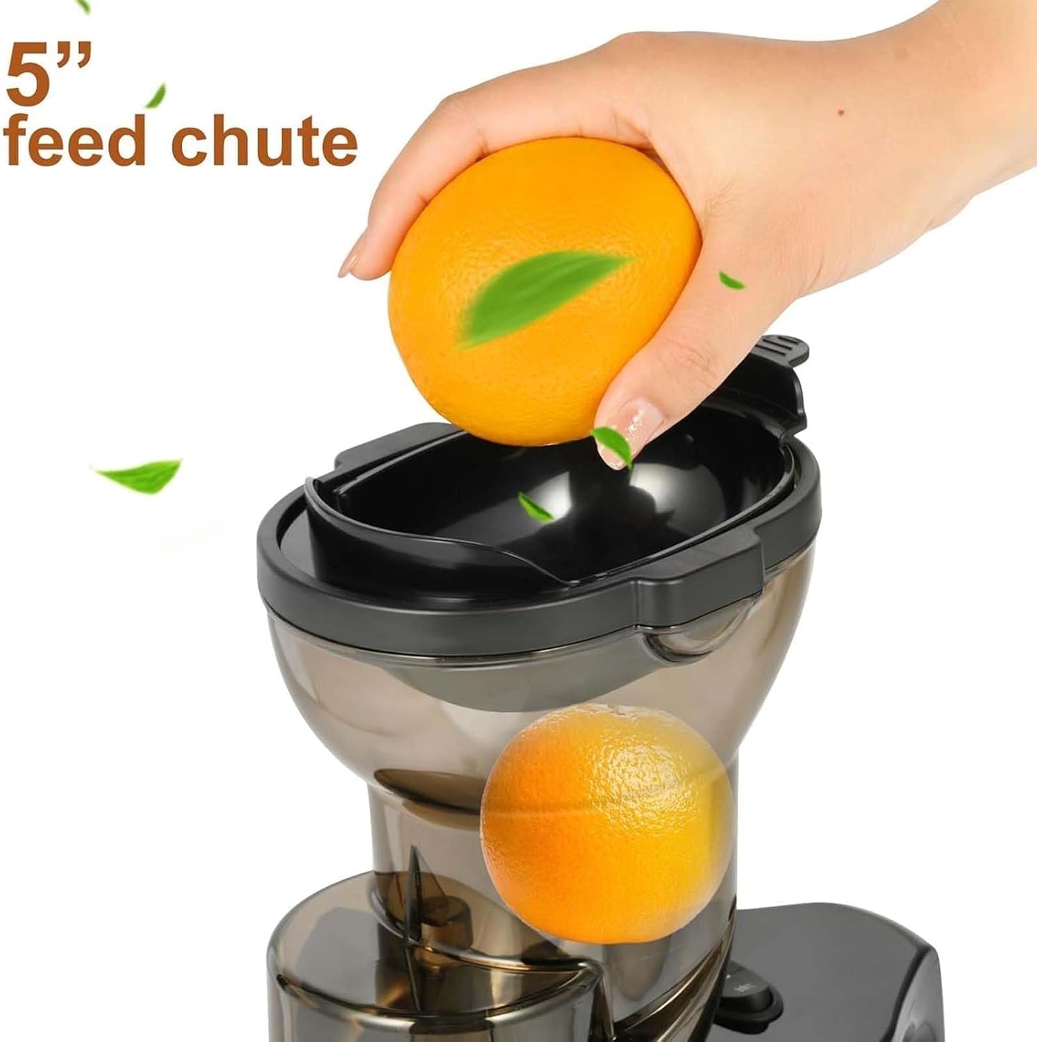 150W Electric Juicer, With Large Feed Chute, Pulp Control, Easy-To-Clean Brush - Fruit And Vegetable