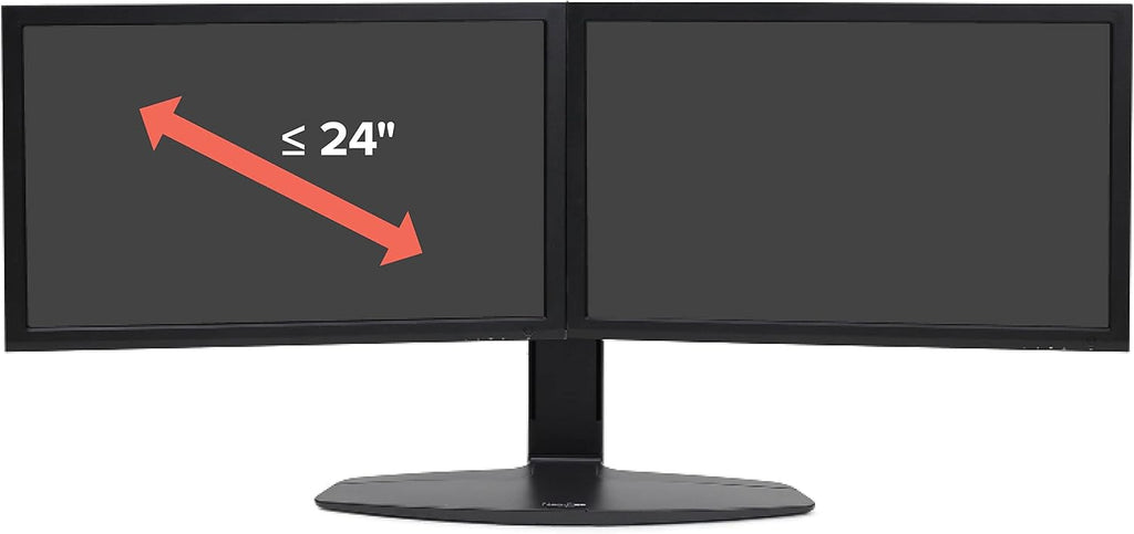 Ergotron – Neo-Flex Dual Monitor Stand for Desk, Double VESA Mount – for 2 Monitors Up to 24 Inches – Black