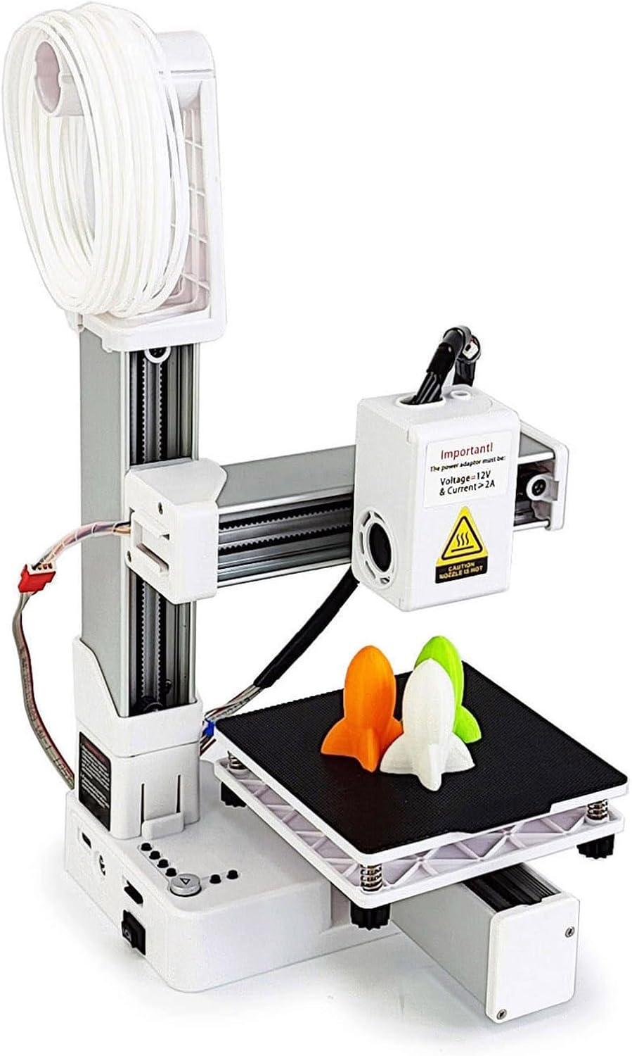 Mini 3D Printer, Fast Heating and Multiplexing by Printing Frequency Division 3D Printer Support 1.75mm PLA and TPU Filament 3D Printing Machine