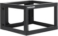 Intellinet 6U 19' 4 Post Open Frame Wall Mount Rack - 180 Degree Gate Swing, Pre-Assembled, Antistatic Powder Coated Steel – for IT Network Equipment & AV Devices – 3 Yr Mfg Warranty – 716031