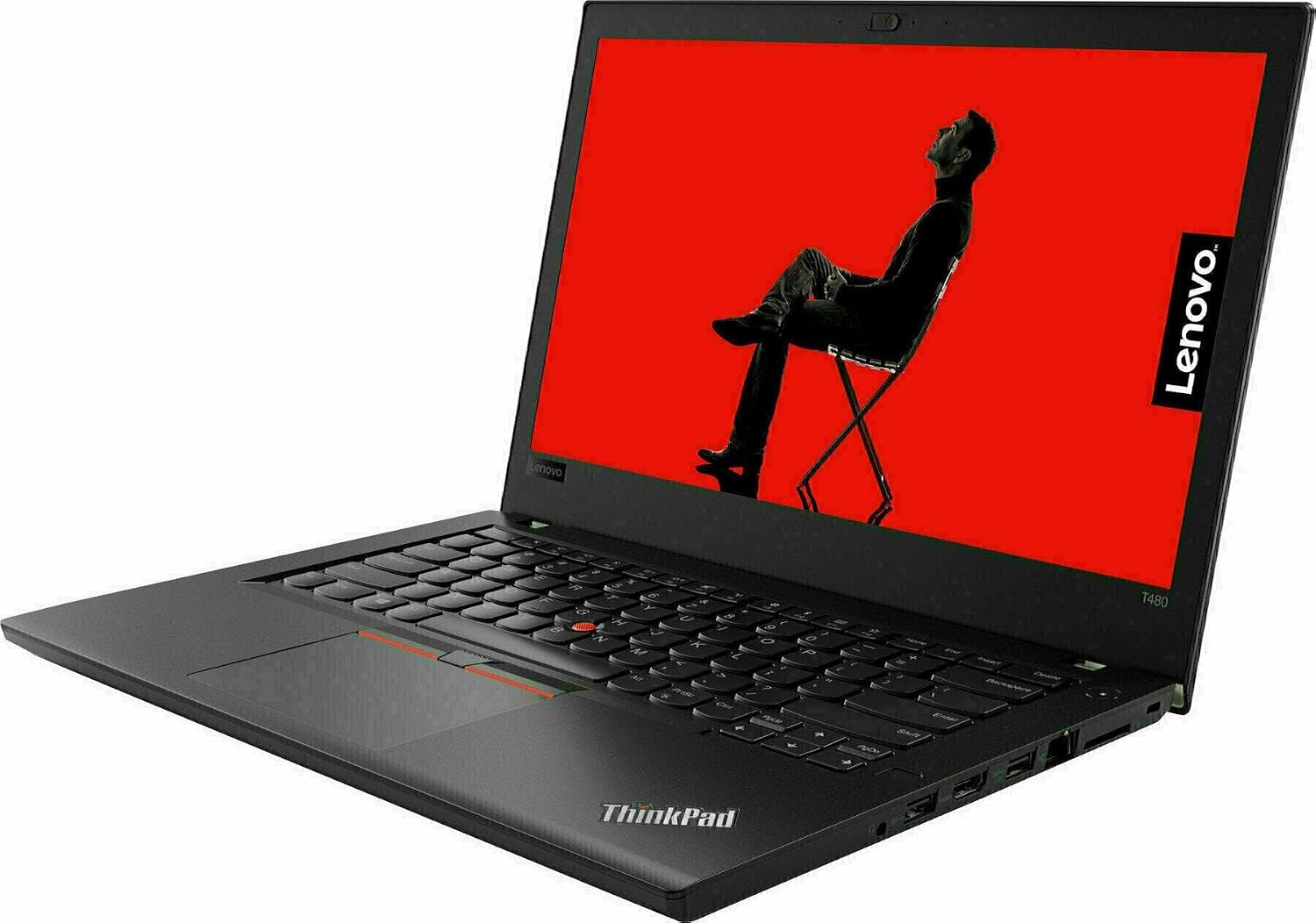 Lenovo ThinkPad T480 14' FHD Business Laptop, Intel Core i7-8650U up to 3.20GHz, 16GB DDR4 RAM, 1TB SSD, HDMI, Type-C, USB 3.0, SD Card Reader, Windows 11 Pro 64-bit (Renewed)