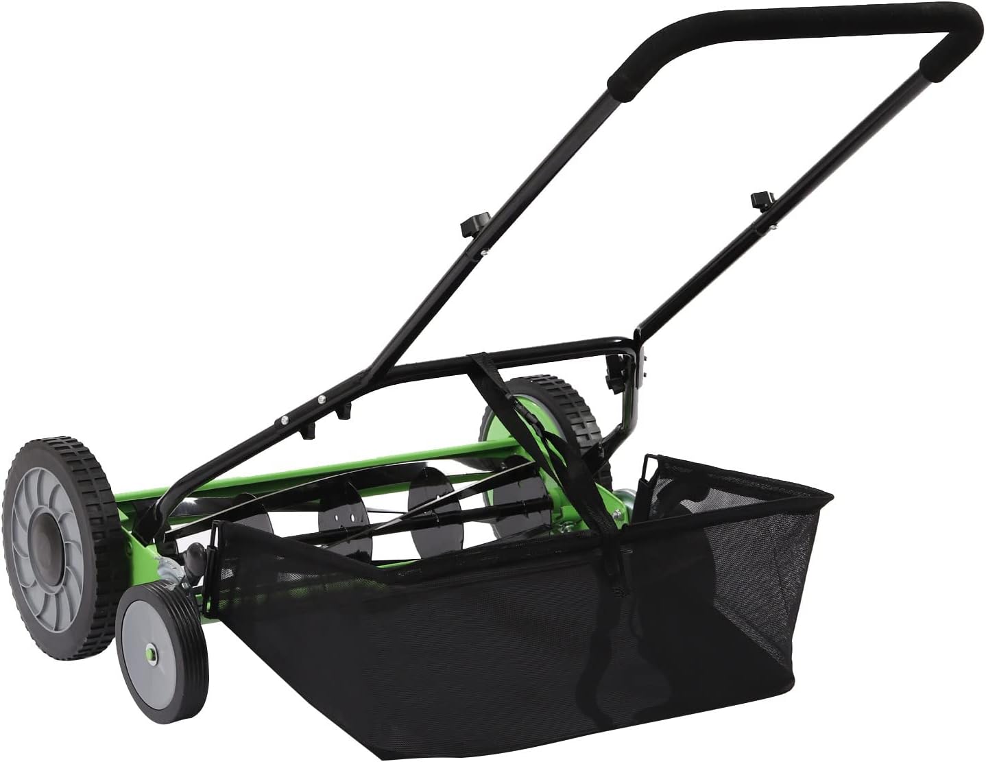 Manual Lawn Mower 20in Home Reel Mower, Cylinder Lawnmower, Push Reel Lawn Mower Adjustable Mowing Height for Lawn Mowing in Villas, Parks, Gardens