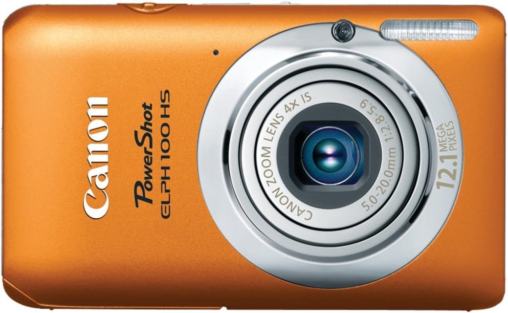 Canon PowerShot ELPH 100 HS 12 MP CMOS Digital Camera with 4X Optical Zoom (Orange)