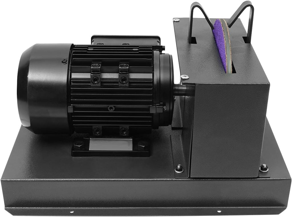 750W Lawn Mower Blade Sharpener 1700 RPM Fast Grind Lawnmower Blade Grinder with 9' Disc Grinding Wheel Powerful Bench Grinder Sharpening Machine for High/Low Lift Blades, Gator Blades, Flat Blades