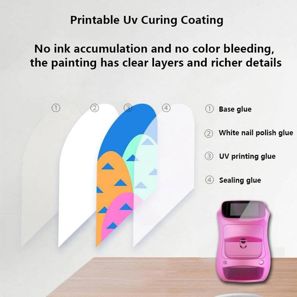 3D Nail Printer Printer Ink Cartridge, High-Definition Painting for 800 Nails, Replacement for Nail Art Equipment and for Girls' Home Beauty & Personal Care Whiteinkcartridge